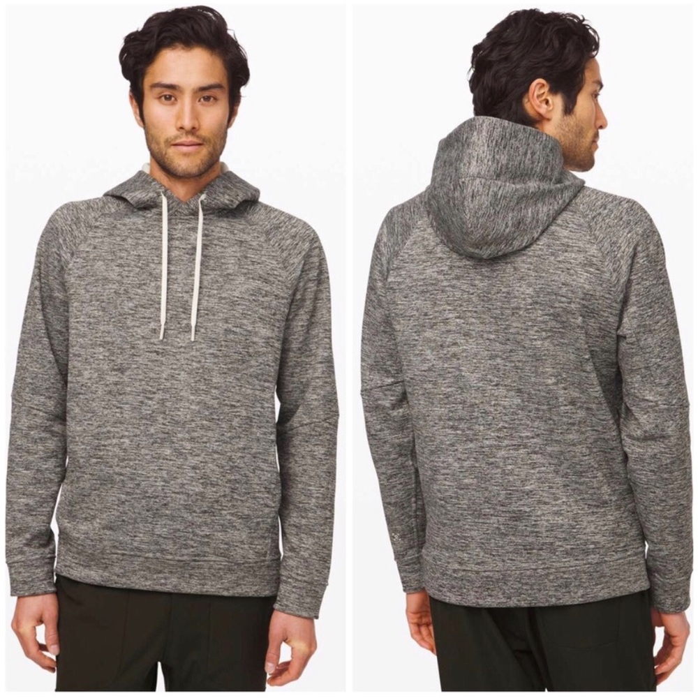 LULULEMON City Sweat Pullover Heathered Muslin Hoodie Fleece Sweater M